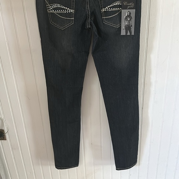 New! Costly Girl Embellished Blue Jeans sz 5 - Picture 10 of 12